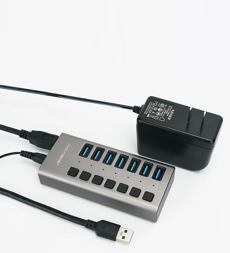 Acasis USB 3 0 7 портовый сплиттер многоинтерфейсный расширительный концентратор