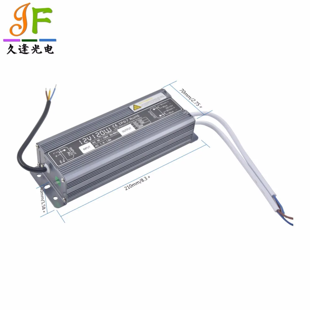 Водонепроницаемый трансформатор питания для светодиодного драйвера 90 ~ 130 В