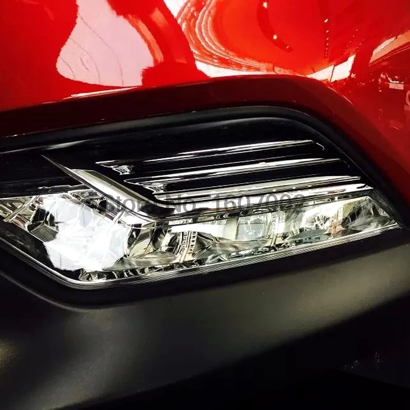 

Для Nissan Qashqai 2014 2015 2016 2 шт. хромированная накладка на переднюю противотуманную фару для автомобиля молдинговая накладка протектор Аксессуар...