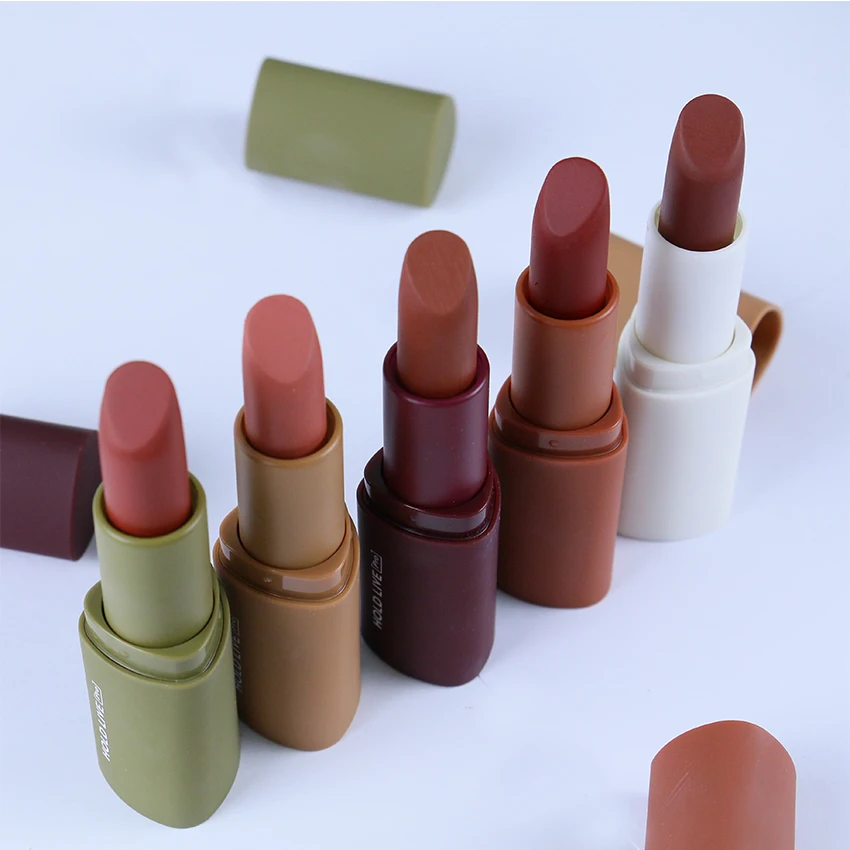 Удерживающий живой 5 видов цветов Матовый жидкий блеск для губ Макияж стойкий