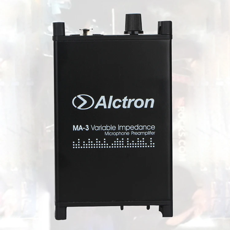 Alctron MA-3 variable impedance microphone preamplifer microphone amplifier ideal for ribbon and dynamic microphone