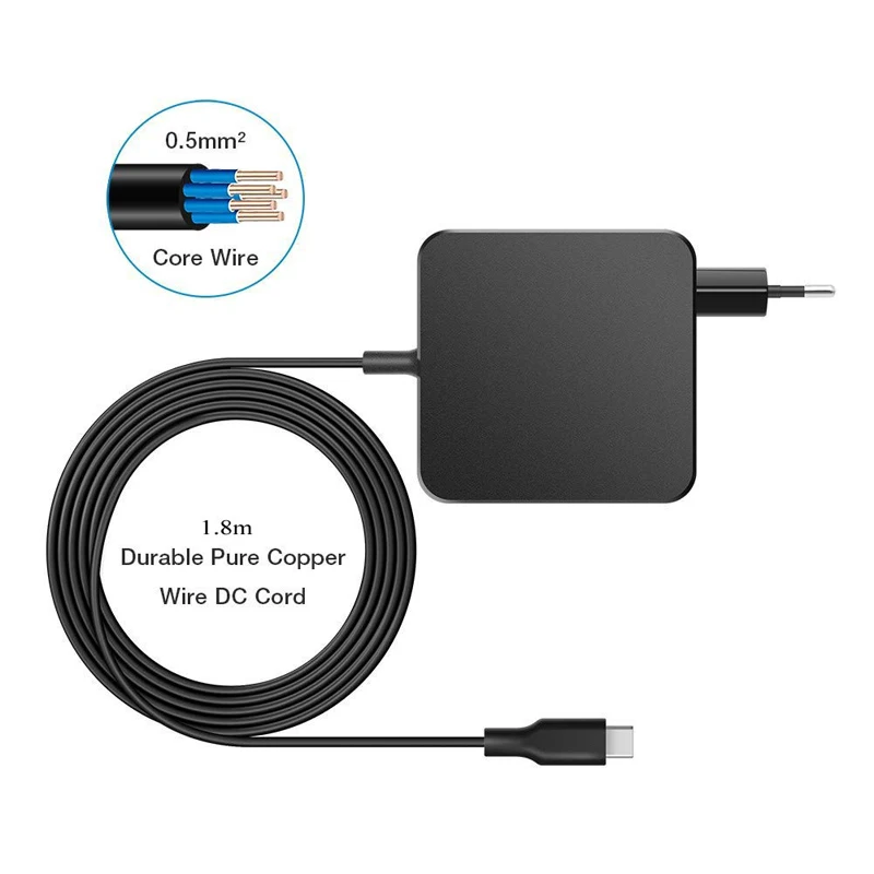 90 Вт 65 Вт usb type C настенный адаптер для ноутбука PD зарядное устройство для MacBook samsung Chromebook Plus ThinkPad X1 Yoga 920 FUJITSU U938
