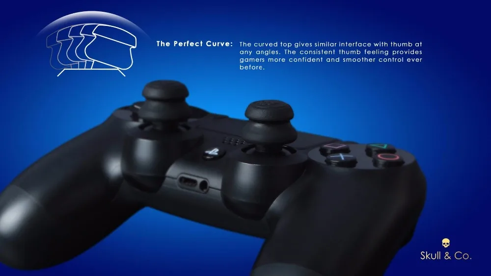 Силиконовые аналоговые ручки для большого пальца крышки для sony Playstation 4 контроллер череп и Ко. FPS главный джойстик для PS4 Геймпад