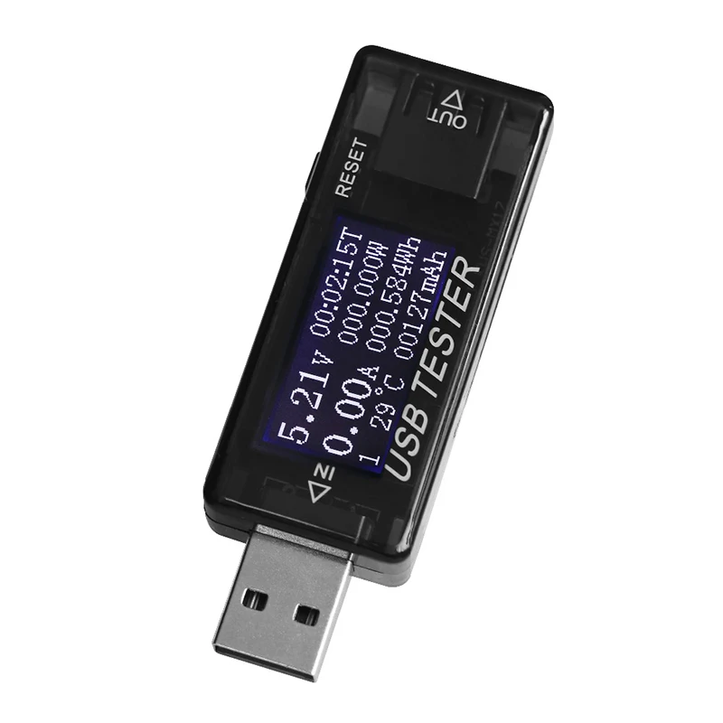 Вольтметр 8 в 1 QC2.0 3 0 4 30 электрическая мощность USB тестер напряжения измеритель