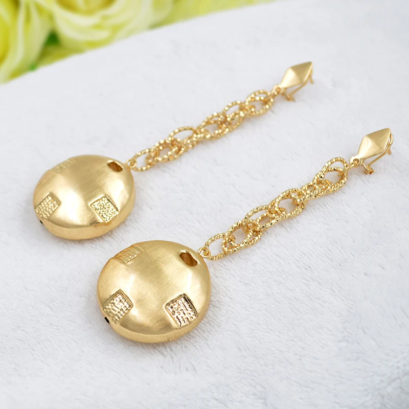 Sunny Jewelry модные ювелирные изделия 2020 женские длинные висячие серьги медные