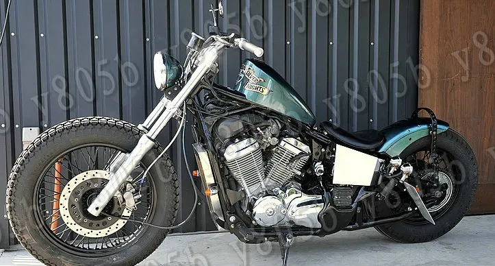Хромированная Металлическая боковая крышка аккумулятора мотоцикла для Honda 400 600