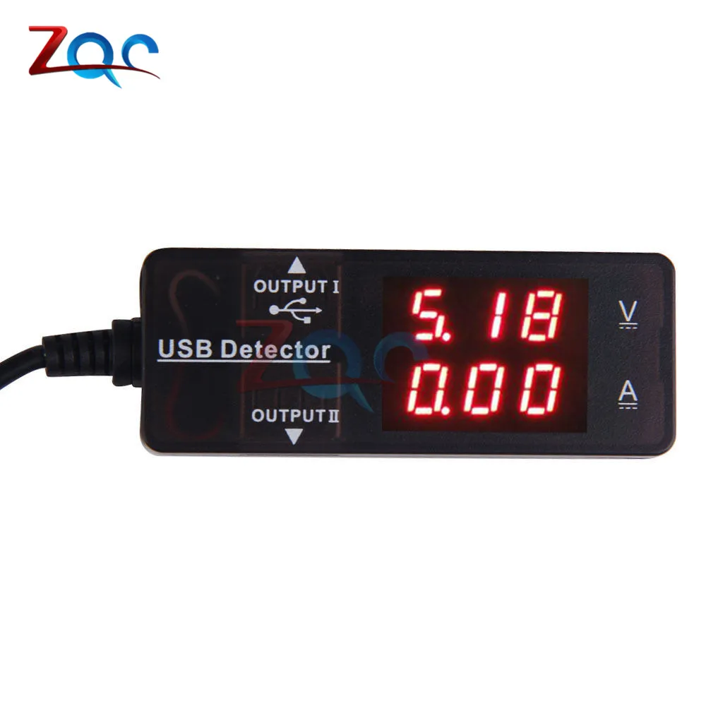 New Portable Pocket USB Voltmeter Ammeter Charger Doctor Tester Voltage Current Meter LED Digital Dual Power Detector HR | Инструменты