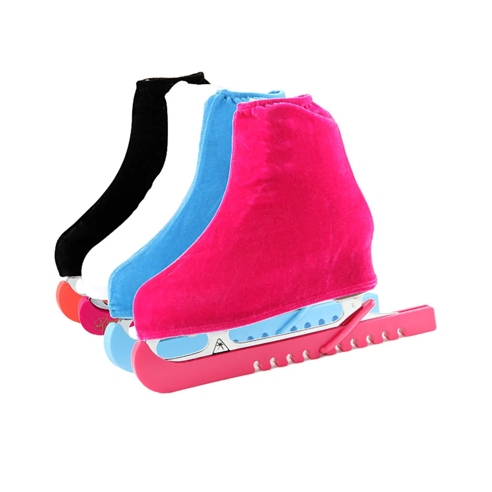 1 пара обувь для катания на коньках по льду бархатный чехол с бриллиантами