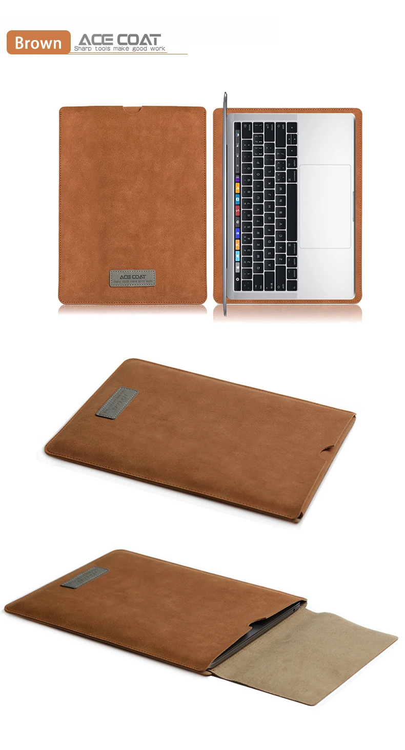 Защитная сумка ACECOAT Jumbuck из искусственной кожи для Apple Macbook Air Pro Retina13 12 15 чехол для ноутбука mac book air 13 Чехол