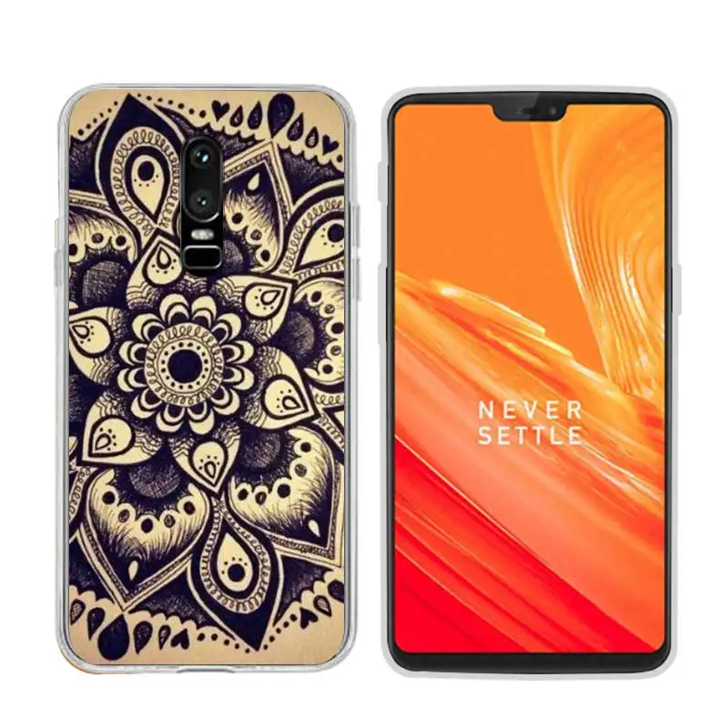 For Oneplus 6 6.28 Inch Phone Case Soft Tpu Silicone Back Cover Protective Printed Fundas One Plus Six A6000 |