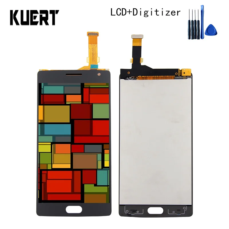 Kuero 5 &quotlcd для OnePlus 2 A2001 A2003 A2005 lcd дисплей кодирующий преобразователь сенсорного