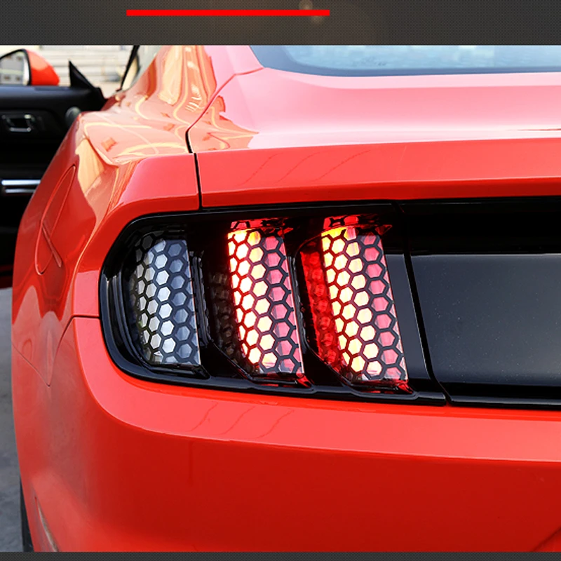Для Ford Mustang 2015 2016 2017 украшение сотовый в виде пчелиных сот с Стиль крышка паста