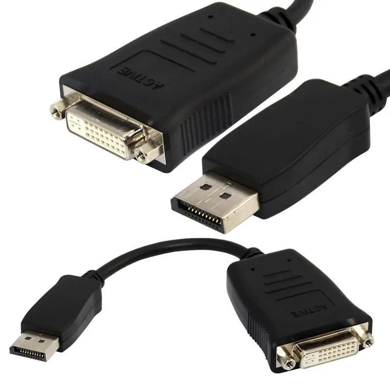 DisplayPort DP папа DVI 24 + 5 контактный гнездовой адаптер Convetor 1080p|Компьютерные кабели и