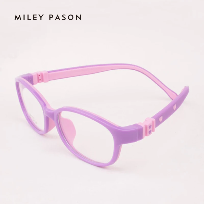 Детские пластиковые ультралегкие гибкие очки TR90 детские из мягкого силикагеля с