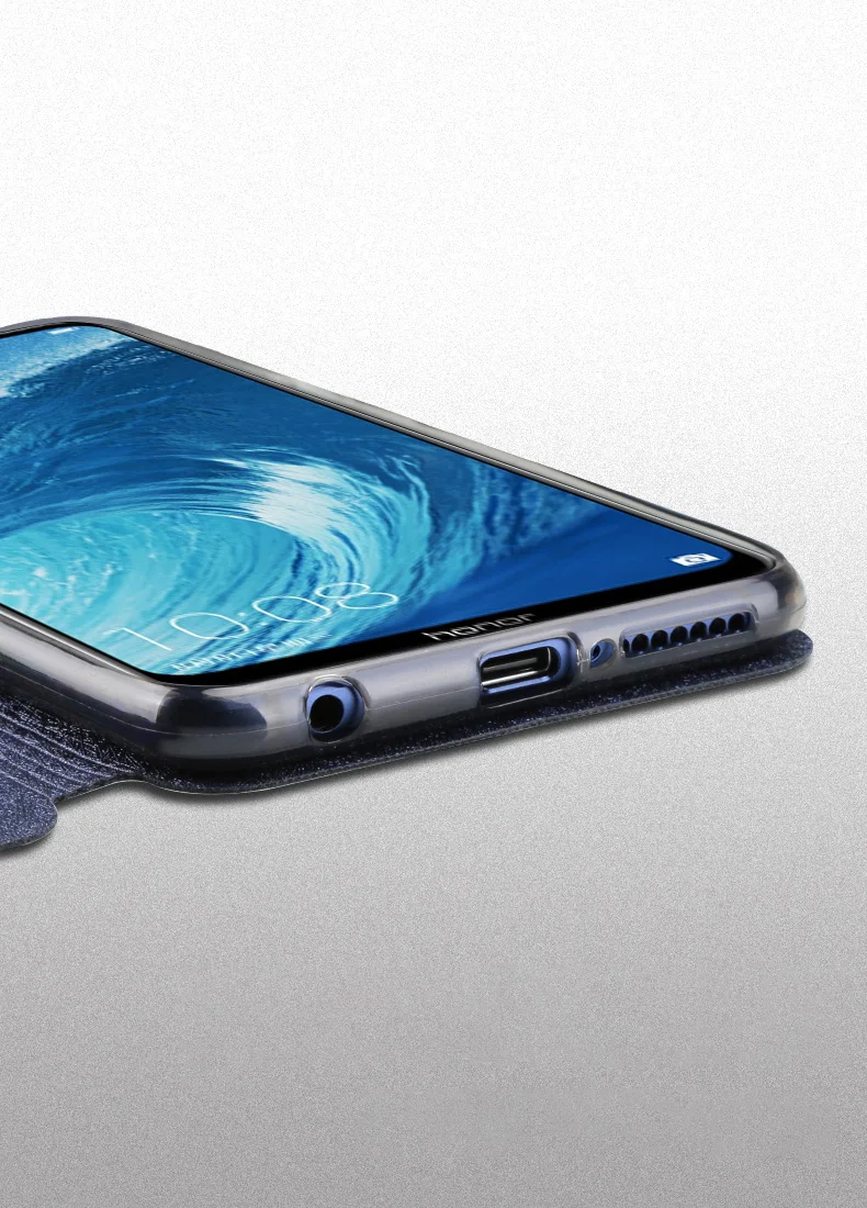 Для Huawei honor 8X, для Huawei honor 8X Max, чехол, флип, силиконовый, Mofi, роскошный, искусственная кожа, honor8x, чехол для Huawei honor 8X Max, чехол