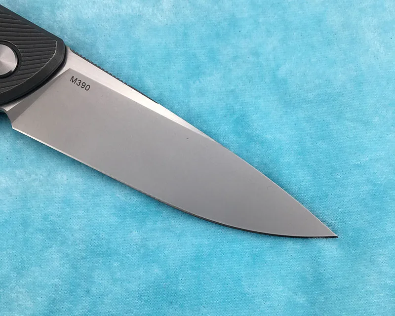 Зеленый шип HATI 95 Флиппер складной нож M390 стальной титановый подшипник CF 3D Ручка Кемпинг Охота Открытый фрукты Ножи EDC инструмент