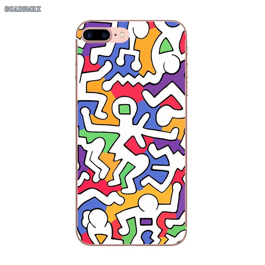 Soft Shell Covers Keith Haring Silicone For Xiaomi Redmi 3 3S 4 16G 32G 4A 4X Note 5 5A Pro Mi 4I 4C 5S 5X 6 6X Max 2 | Мобильные