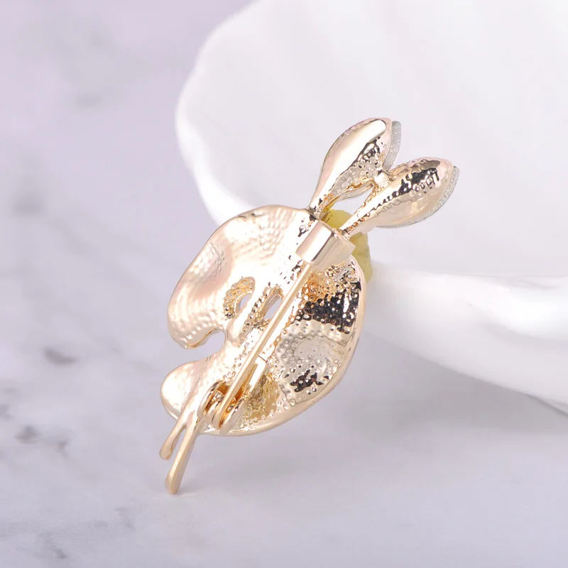 Женская Брошь в виде палетки с эмалью кристаллами|Броши| |