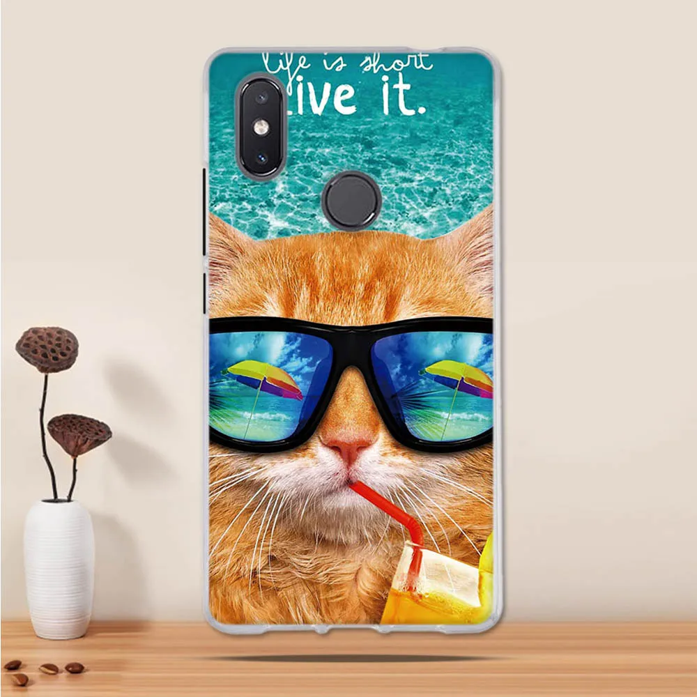 Чехол для Xiaomi Mi 8 SE чехол силиконовый из ТПУ Mi8 Se 3d Fundas | Мобильные телефоны и