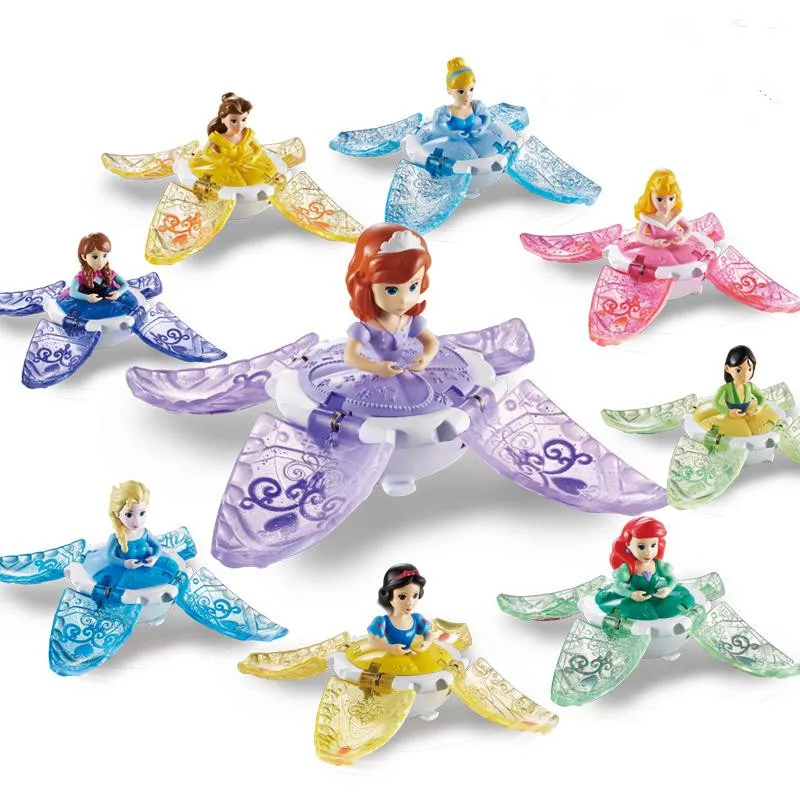 Disney мультфильм форзен Танцующая принцесса игрушки вращающийся волшебный топ