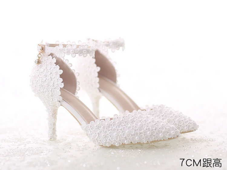 Туфли лодочки с ремешком на щиколотке и пряжкой белые 2018|female wedding shoes|brand shoeswedding shoes