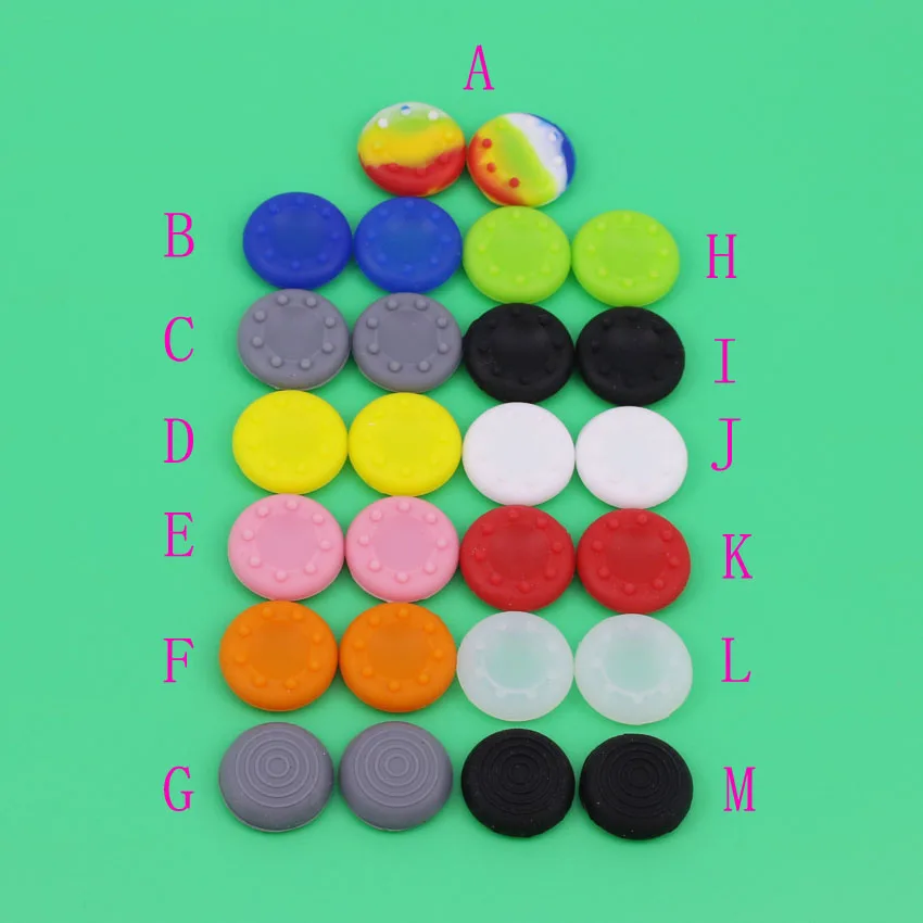 

JCD 500PCS Joystick Colorful Silicone Analog Grip High quality button cap cover