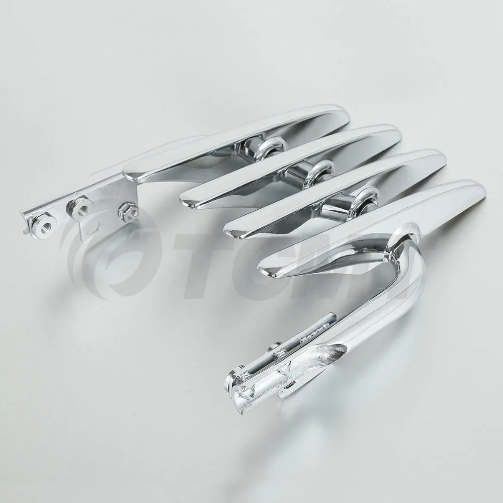 МОТОЦИКЛ хром Черный стелс багажная стойка для Harley Electra Street Glide Road King 1999-2008 07 06 05 04 03 02 01 FLHX FLHT