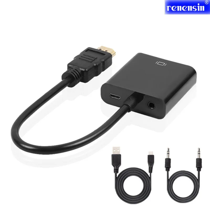 HDMI 1080P для мужчин и женщин цифровое аналоговое видео аудио XBOX 360 PS3 PS4 игры VGA 3 5 мм