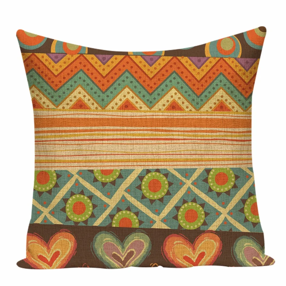 Геометрический ацтекский чехол для подушки богемный домашний декор Модный