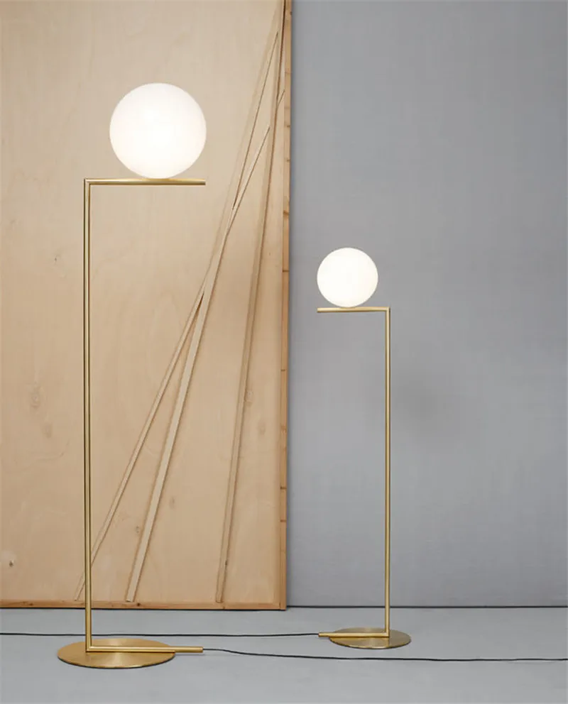 Postmodern Glass Ball Floor Lamps Nordic Design Studio Bedside Light Living Room Lantern Home Lighting | Лампы и освещение