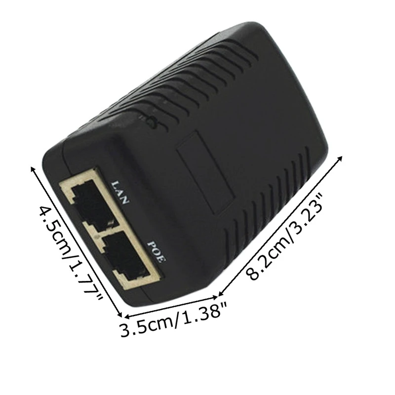 JINSHENGDA 48 В 0.5A настенный разъем POE инжектор Ethernet адаптер IP телефон/камера питание ЕС