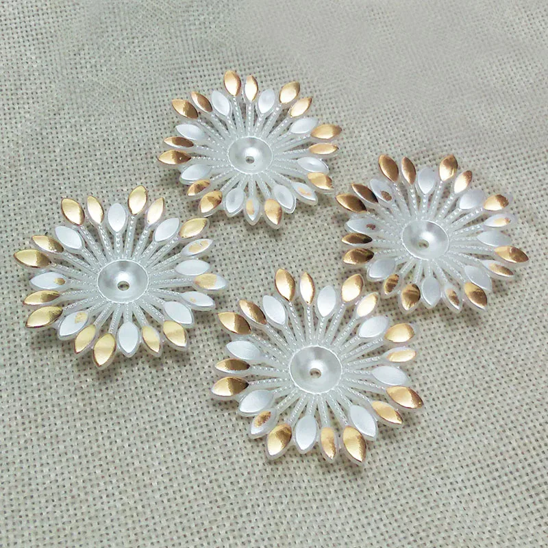 Брошь в форме цветка с отверстием основа для кабошона ожерелье искусственным