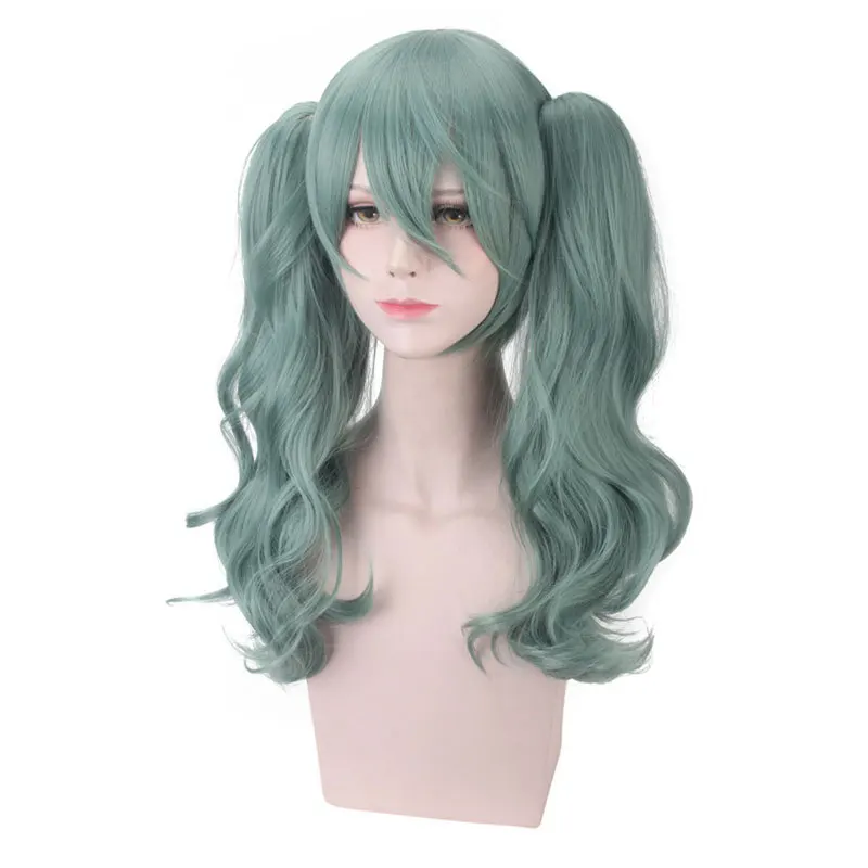 

Miku Cosplay Wig VOCALOID 28 CM Green Heat Resistant Hair VOCALOID Anime Miku Cosplay Wig Sunano Wakusei Hair