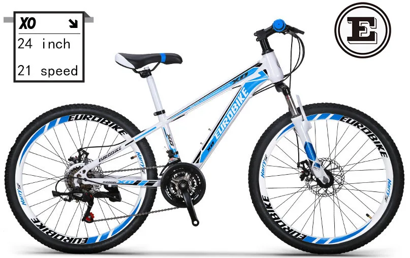 Eurobike 24*15 дюймов горный велосипед MTB дисковый тормоз стали 22/24 дюйма 21 скорость без