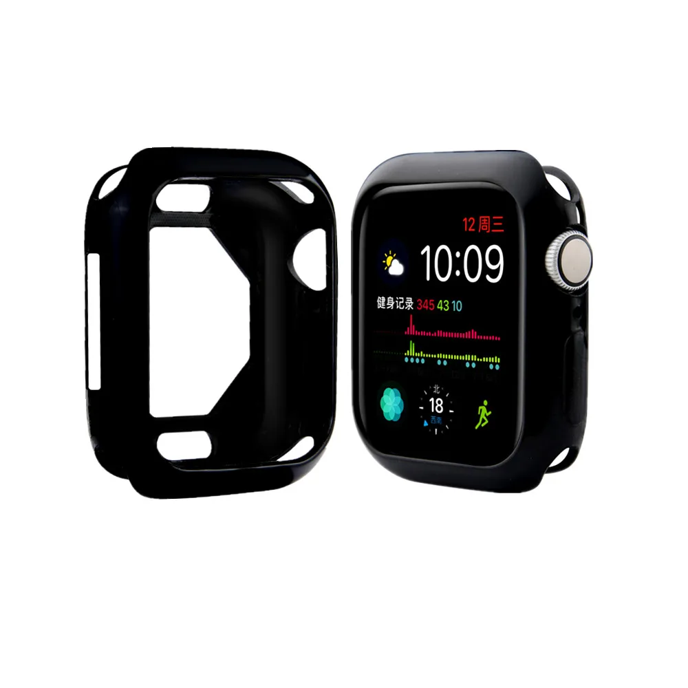 Чехол для Apple Watch Series 6 SE 5 4 40 мм 44 мягкий гибкий ударопрочный чехол из ТПУ тонкий