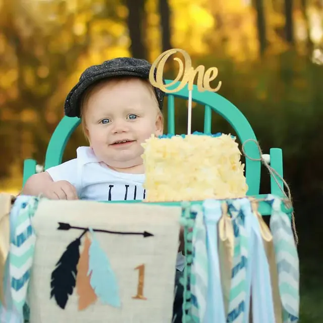 2017 Бесплатная доставка Дикие один день рождения стульчики для кормления