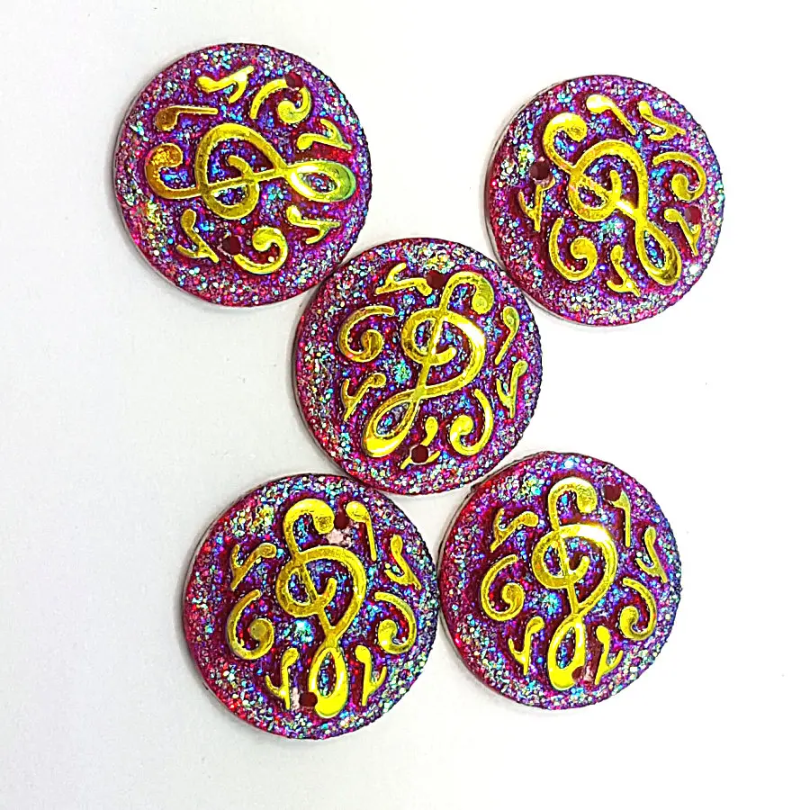 Стразы с музыкальной поверхностью красные 16 мм круглые стразы кристаллы