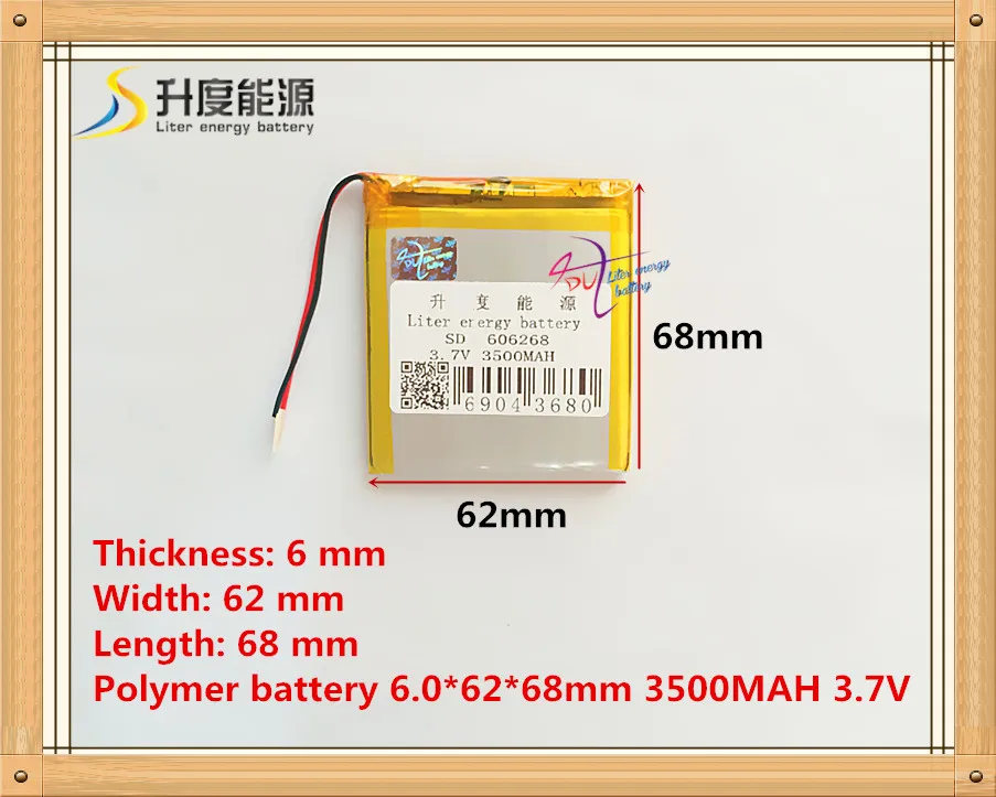 606268 3 7 V 3500mah аккумулятор для планшета с защитной платой планшетных ПК PDA Power Bank|tablet