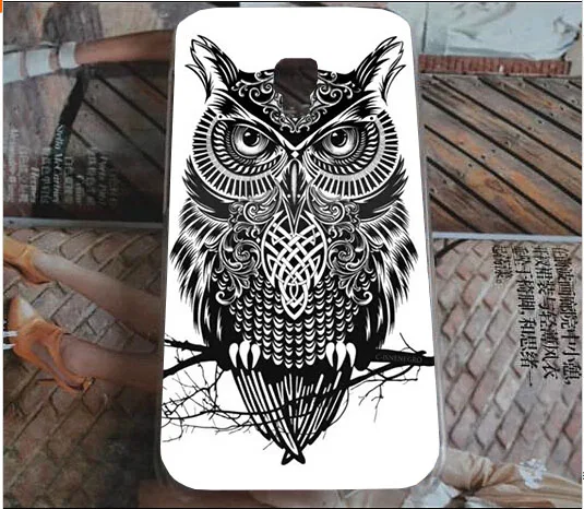b004 Для Alcatel One Touch Pixi 3 3,5 дюймов OT 4009A 4009X 4009E 4009D чехол, Твердый чехол из поликарбоната с ярким рисунком тигра и совы - Цвет: b004