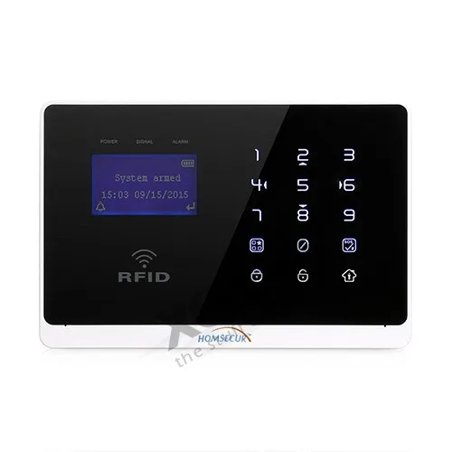 HOMSECUR lcd Беспроводная gsm-система с автонабором домашняя офисная охранная сигнализация+ Приложение