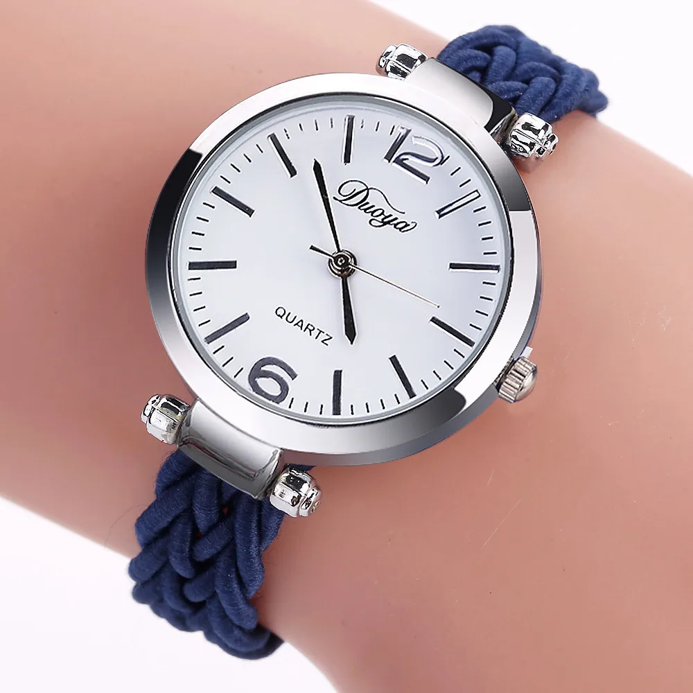 Женские кварцевые часы Wd3 Кварцевые аналоговые наручные с нейлоновым ремешком