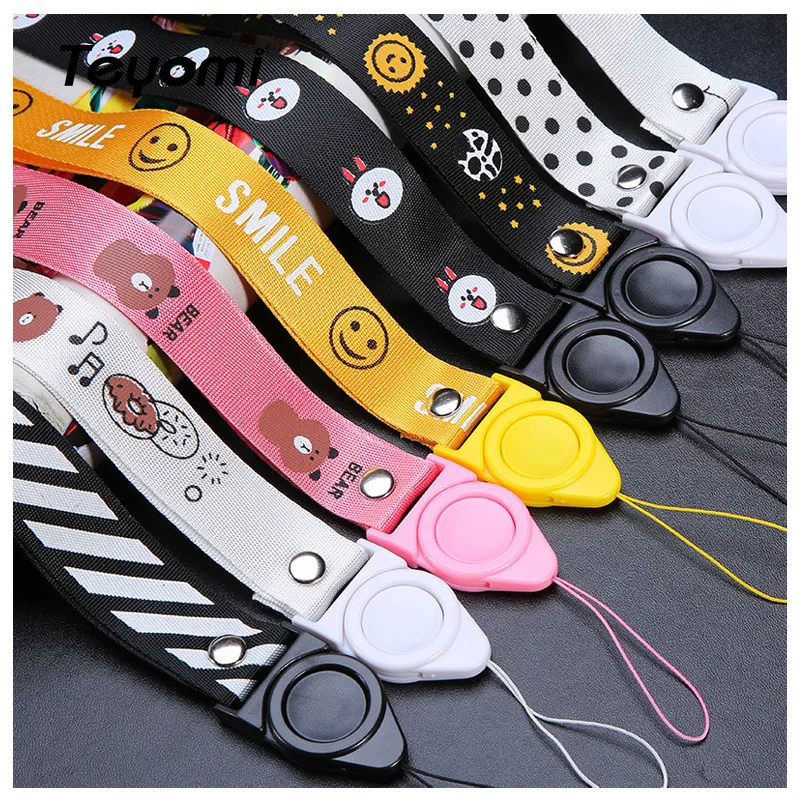 Аниме милый мультяшный ремешок на шею для ключей ID карт спортзала мобильного