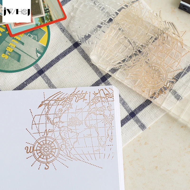 1 шт. карта мира прозрачные силиконовые марки Детский Набор для творчества ручная