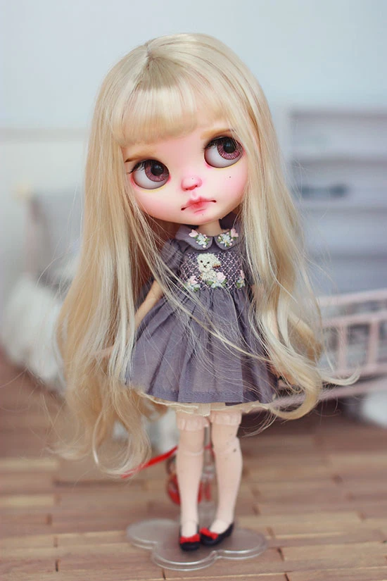 BJD куклы парики молочно Золотые длинные волнистые волосы для 1/3 1/4 1/6 имитация
