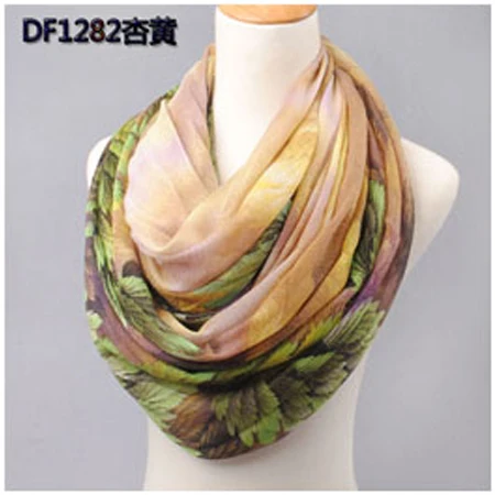 DF1282 light yellow Высокое качество женский шарф хлопок вуаль полиэстер шарфы сплошной теплый осенний и зимний шарф шаль с принтом Прямая - Цвет: DF1282 light yellow