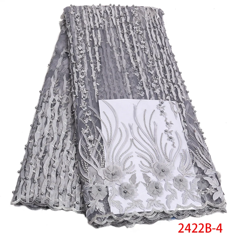 Зеленая кружевная африканская ткань 2019 высокого качества с бисером 3 d модное