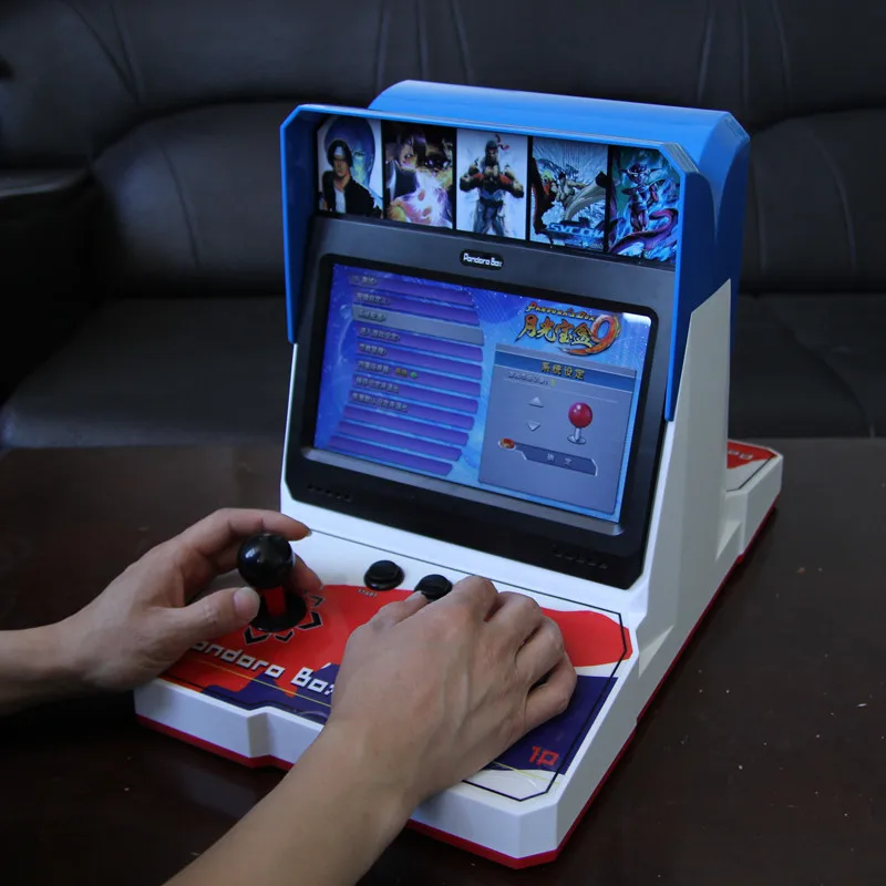 double Pandora 9 1 или 2 игрока 10 дюймов ЖК-экран мини бартоп аркадные игры машины pandora box комплект игровой консоли шкаф 1500/2500 в 1 - Цвет: double Pandora 9