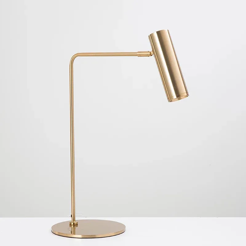 

Luxury LED Table Lamp Gold Metal Retro Desk Light Table light For Home Bedroom Night Art Study Hotel Table lighting H097