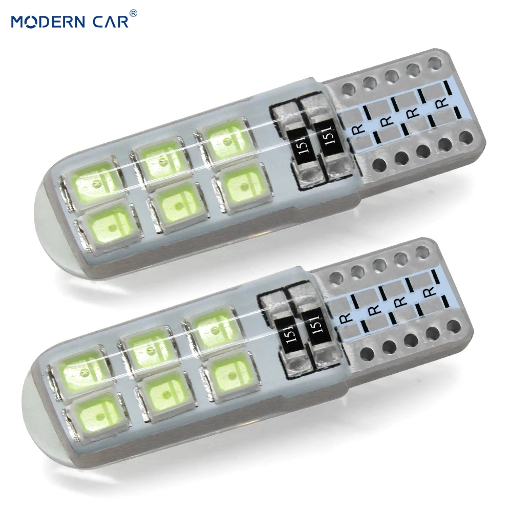 1 шт. автомобильная светодиодная лампа 2835 T10 12SMD W5W|Сигнальная лампа| |
