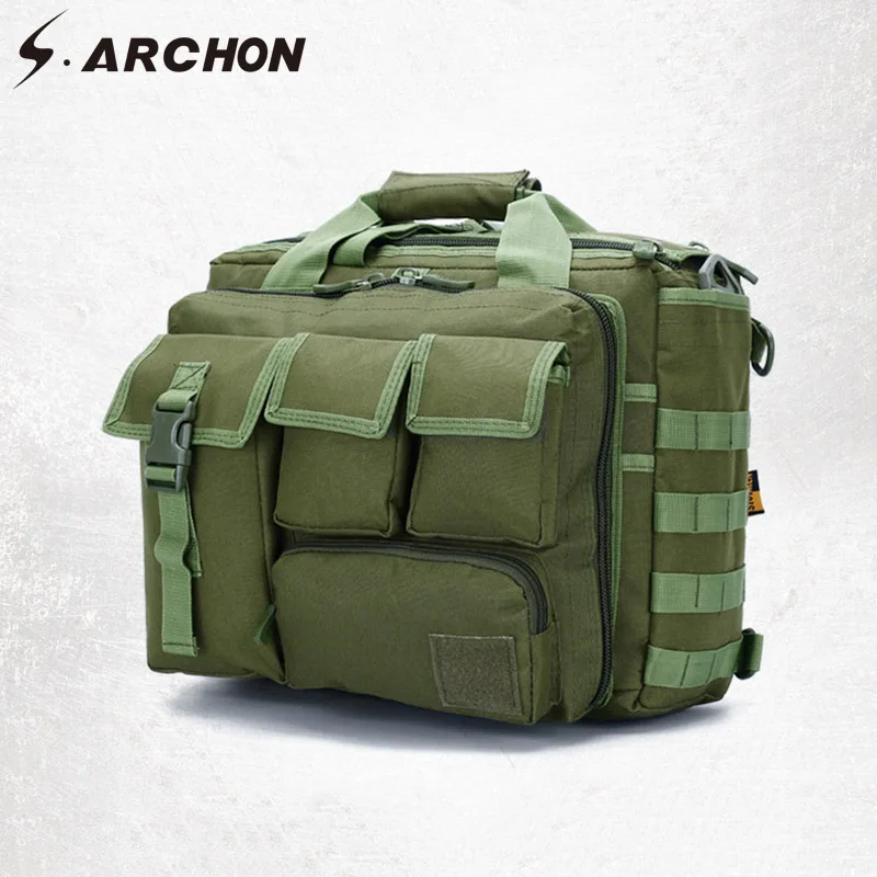 Мужская камуфляжная сумка S. ARCHON нейлоновая прочная армейская для хранения